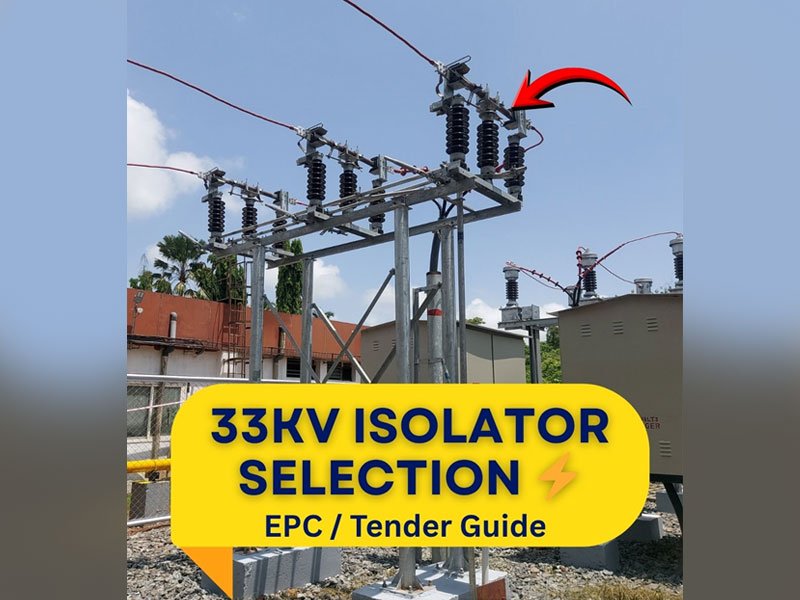 33kV Isolator Selection Guide | For EPC Contractors & Engineers ⚡