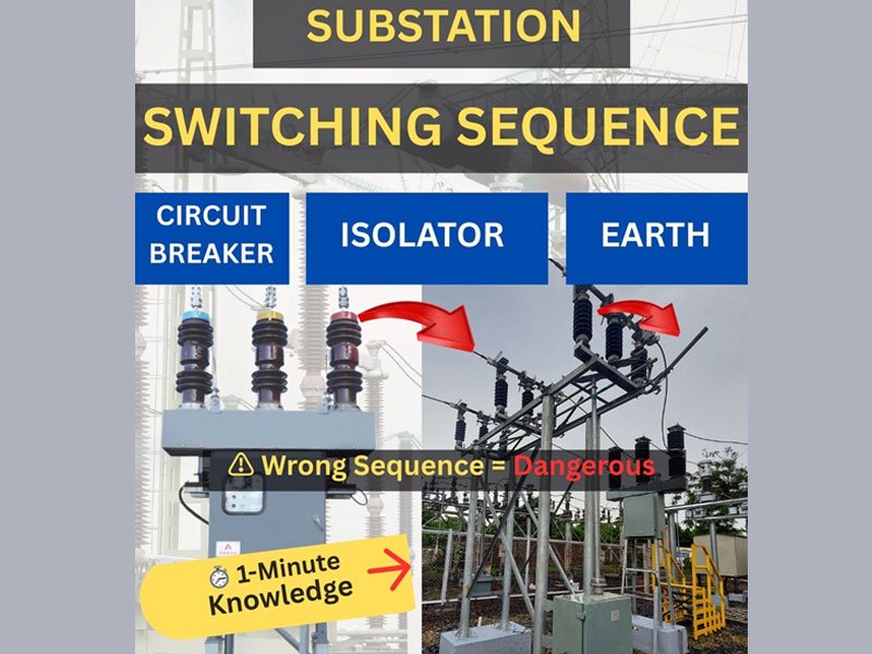 VCB & Isolator Operation Sequence | सही Switching Order ⚡