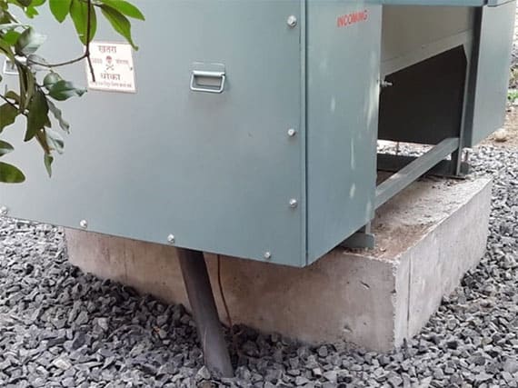 Civil foundation of MSEDCL Metering Cubical