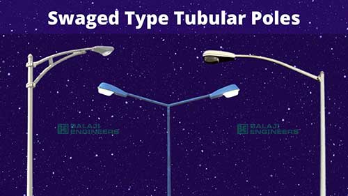 swaged type tubular poles