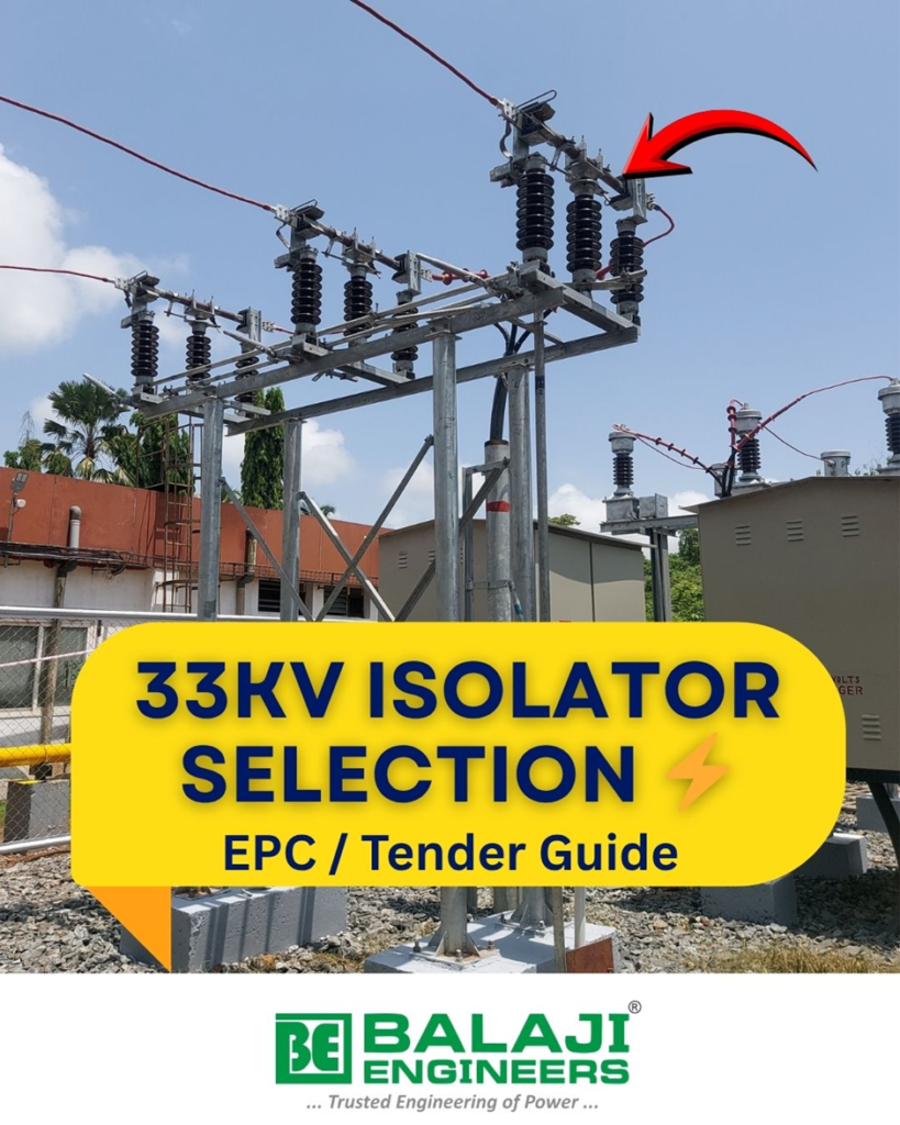 33 kv isolater selection